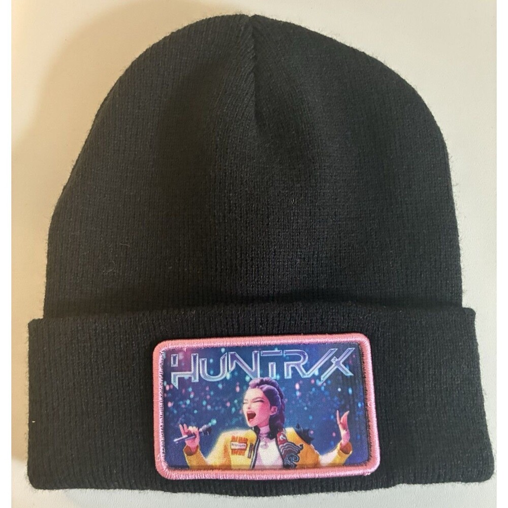 KPop Demon Hunters Huntrix Black Beanie NEW